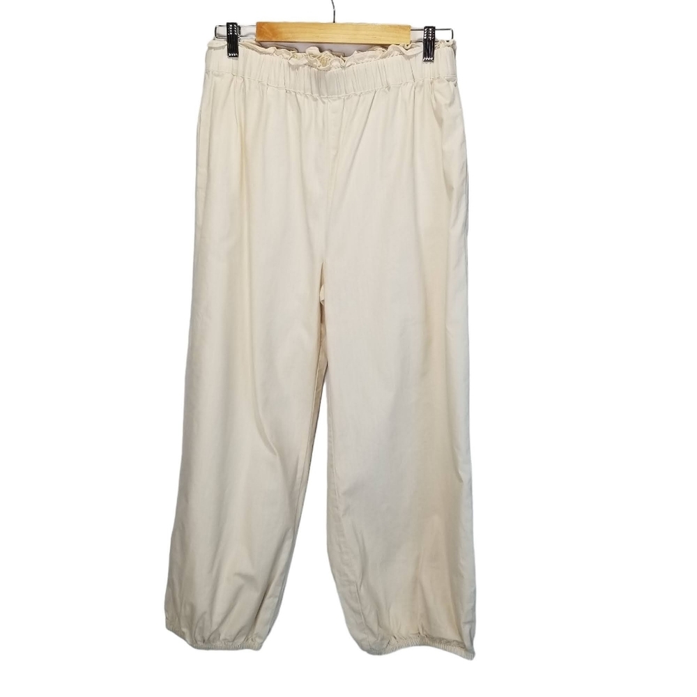 Loft Lounge Pants Joggers Elastic Waist and Hem Wide Leg Size Medium